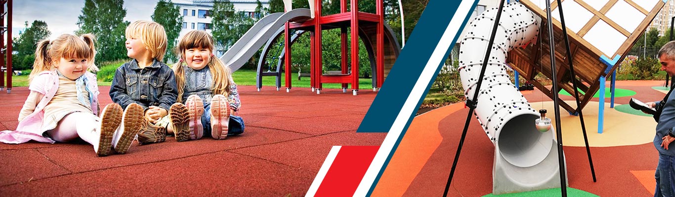 Испытание покрытий для детских площадок в МСЦ